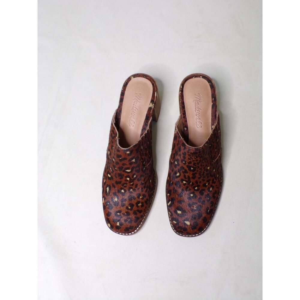 🆕MADEWELL Carey Mule Slide Shoes Calf Hair Leopard 9.5 - Picture 6 of 12